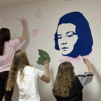 Vernissage Wandgemälde „Sophie Scholl“ am 10. November