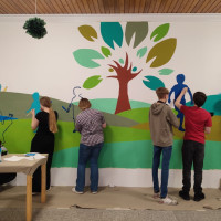 Ein Wandgemälde für unsere Schule